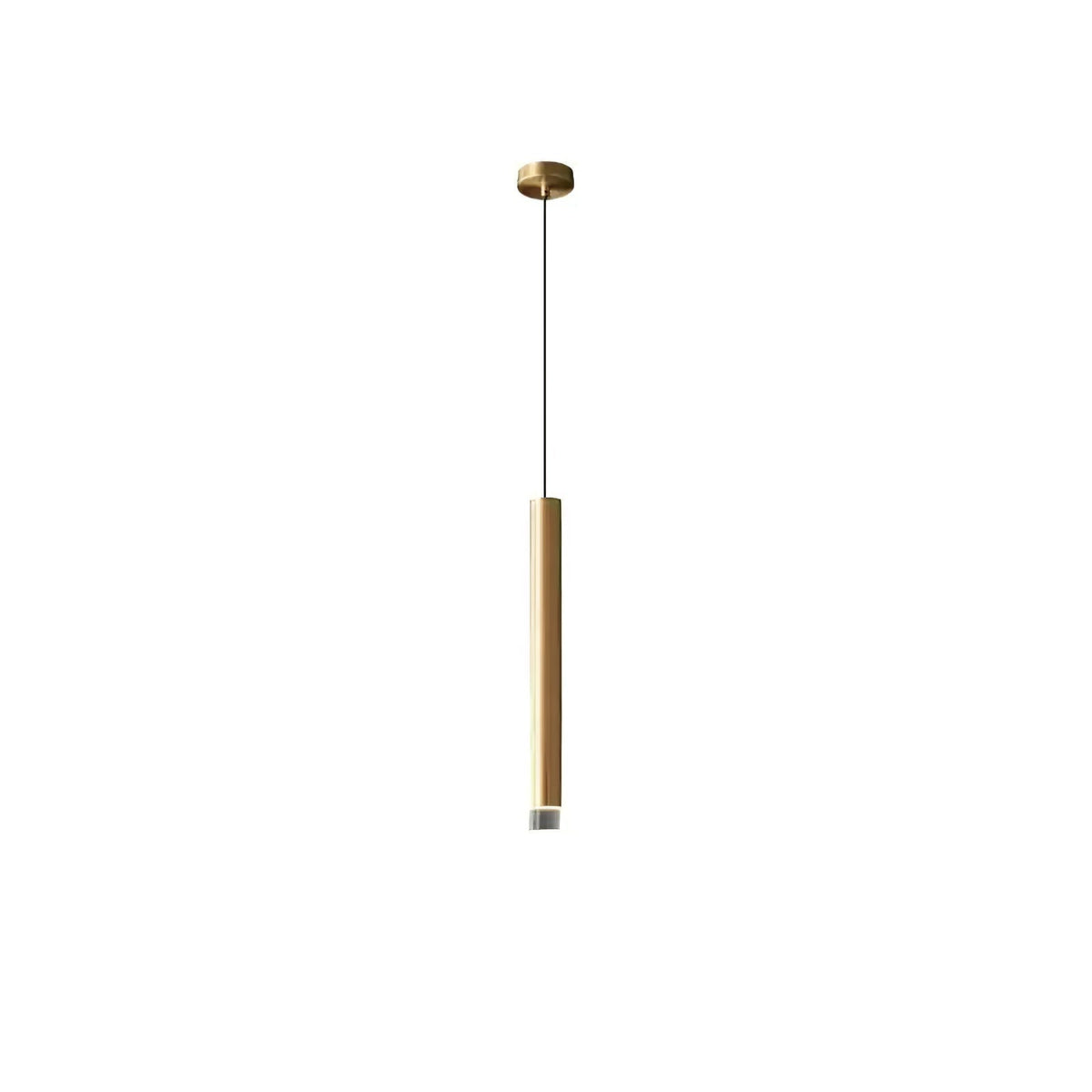 Cetheel zeitgenössische minimalistische Pendelleuchte aus Messing und Kunststoff