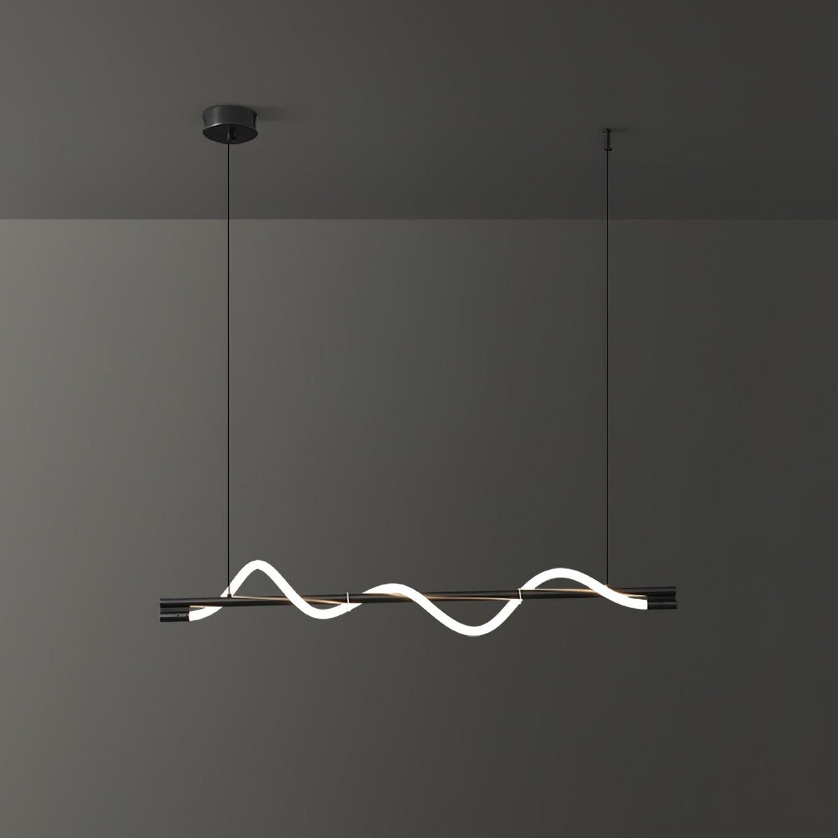 Pulse Minimalistische Pendelleuchte aus Messing