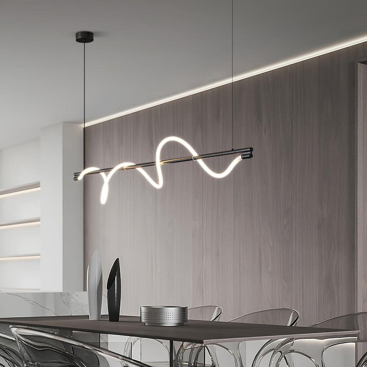 Pulse Minimalistische Pendelleuchte aus Messing
