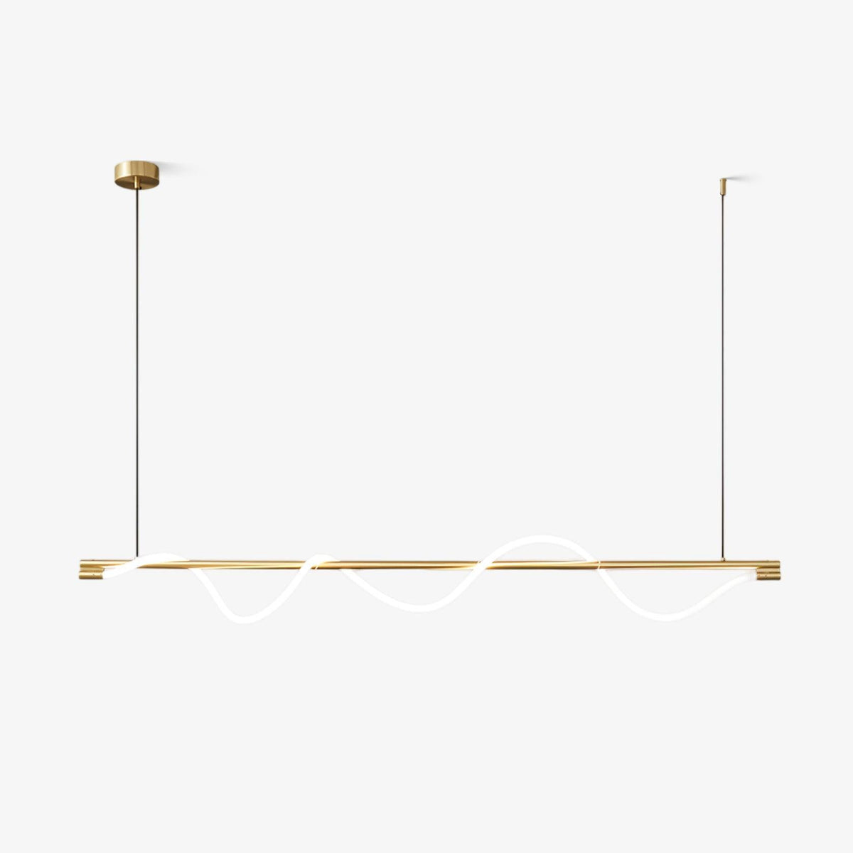 Pulse Minimalistische Pendelleuchte aus Messing