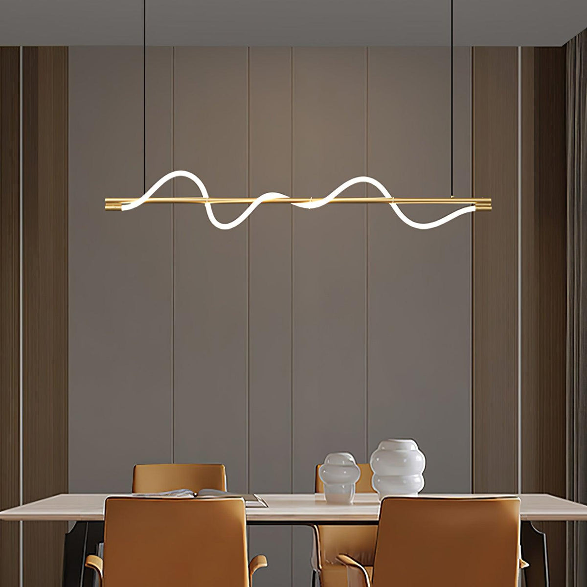 Pulse Minimalistische Pendelleuchte aus Messing