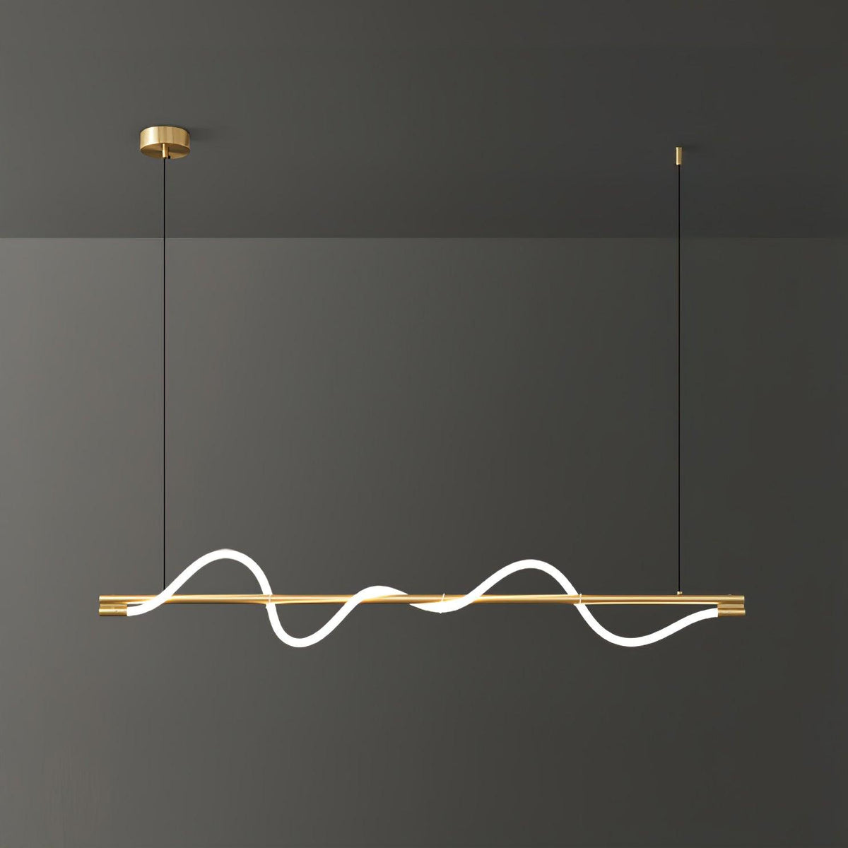 Pulse Minimalistische Pendelleuchte aus Messing