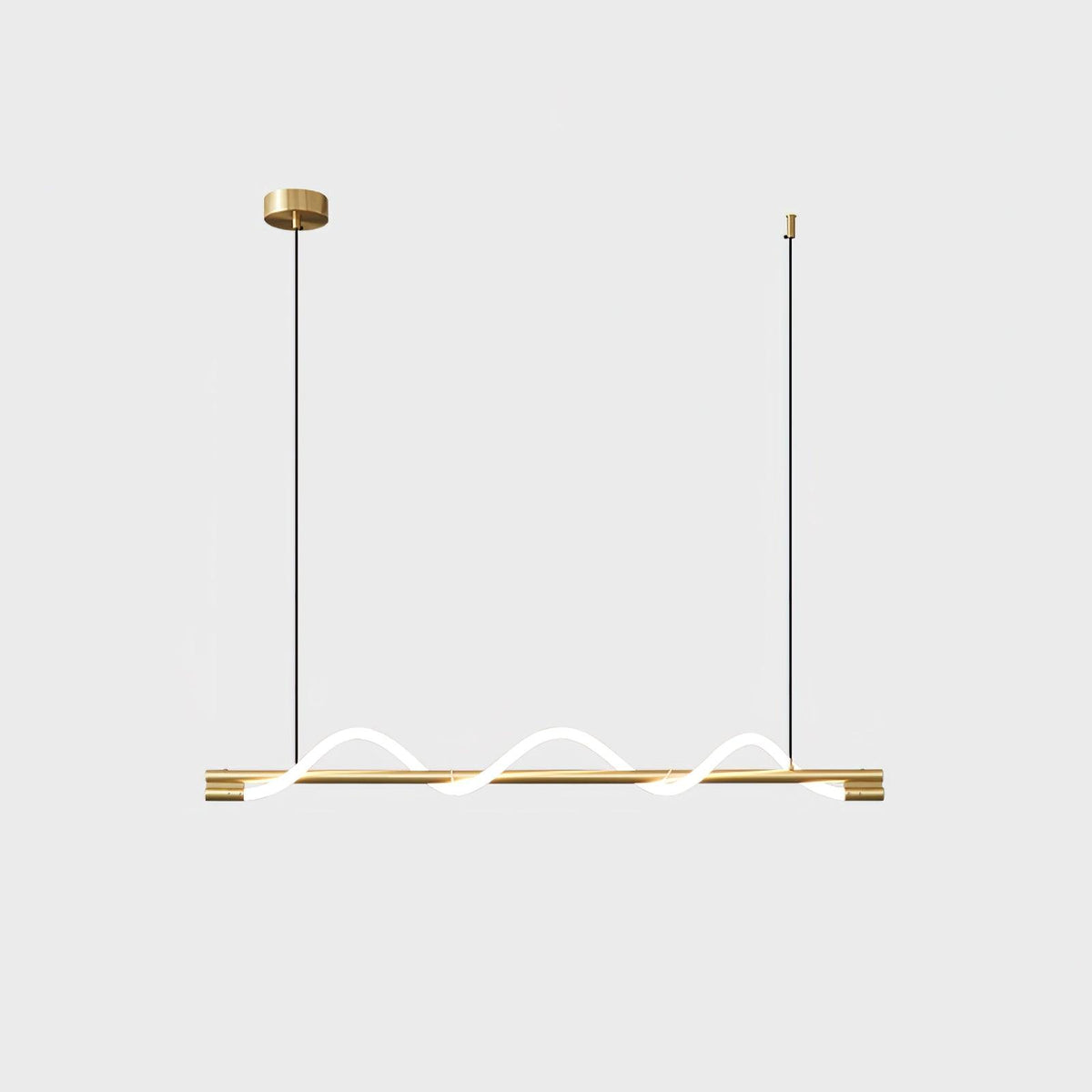 Pulse Minimalistische Pendelleuchte aus Messing