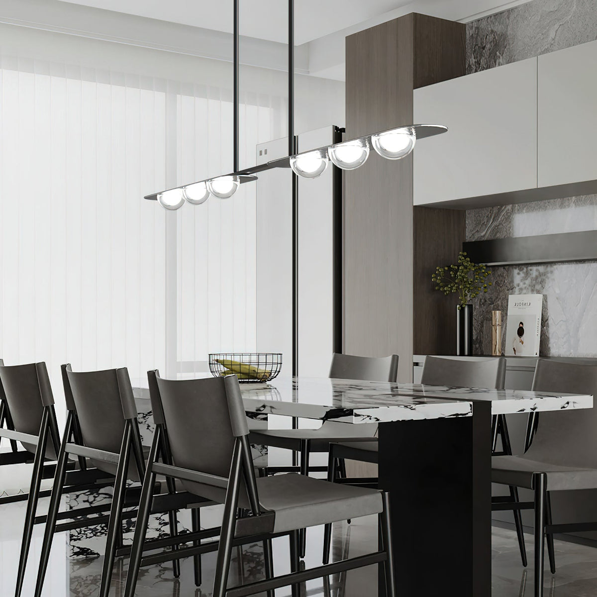 Liorerelle Pendelleuchte linear Glas minimalistisch