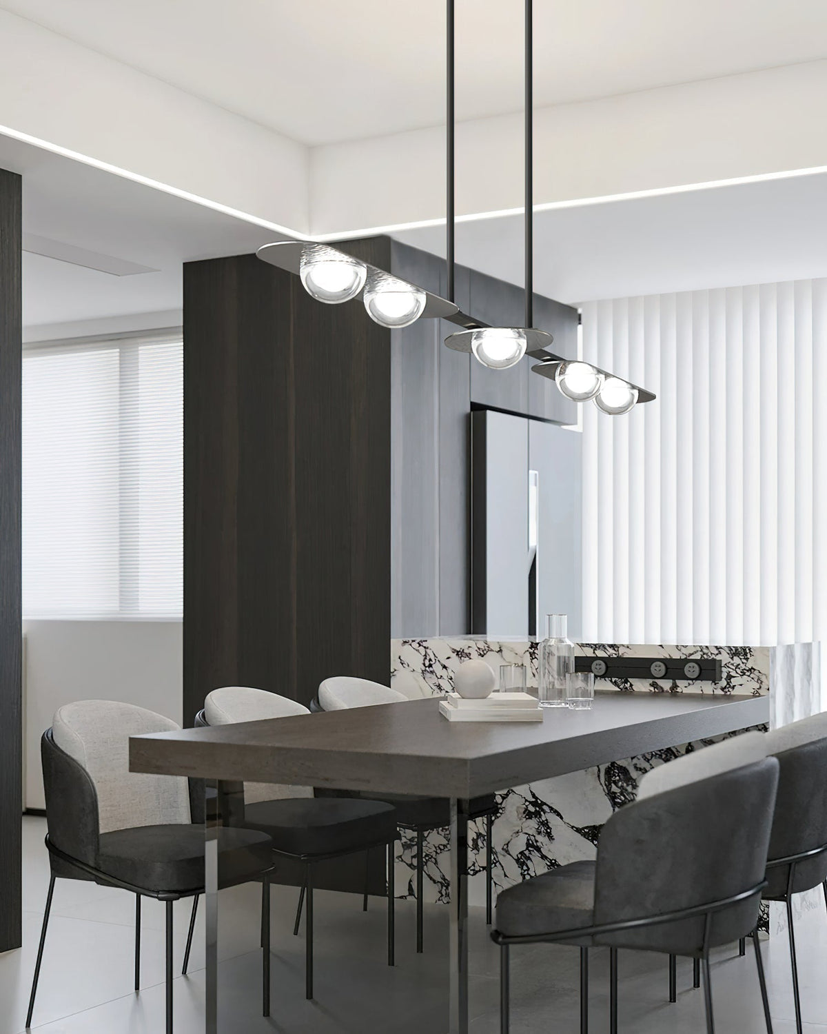 Liorerelle Pendelleuchte linear Glas minimalistisch