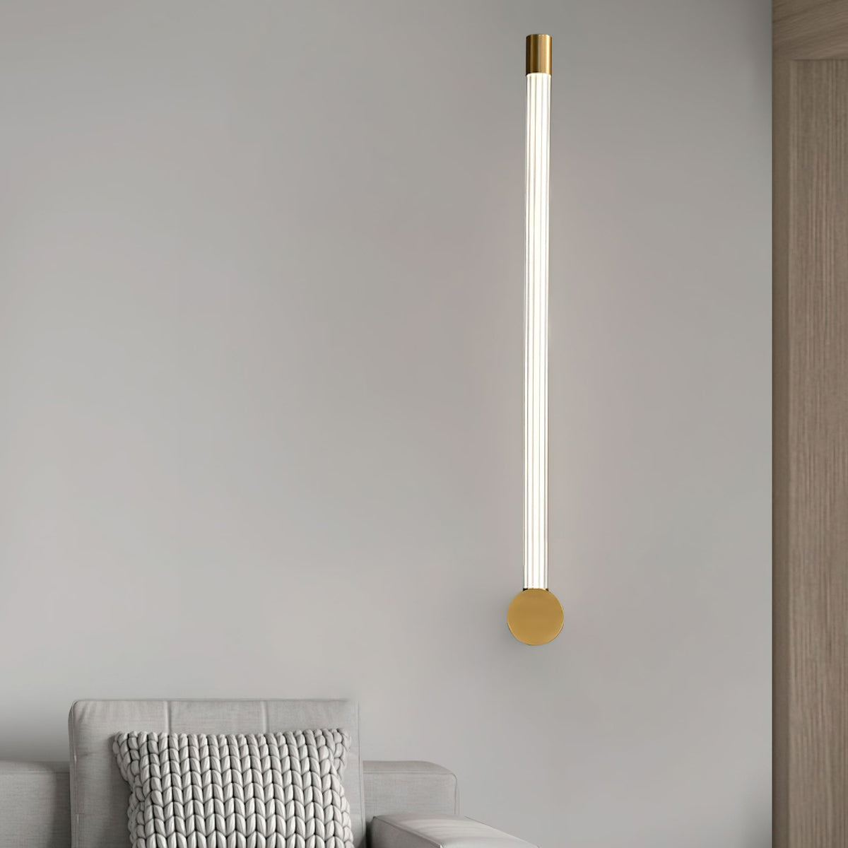 Halenis zeitgenössische minimalistische lineare LED-Wandleuchte