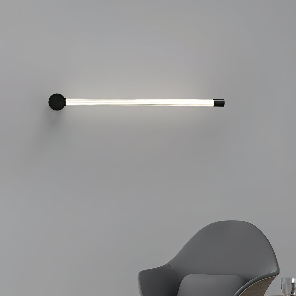 Halenis zeitgenössische minimalistische lineare LED-Wandleuchte