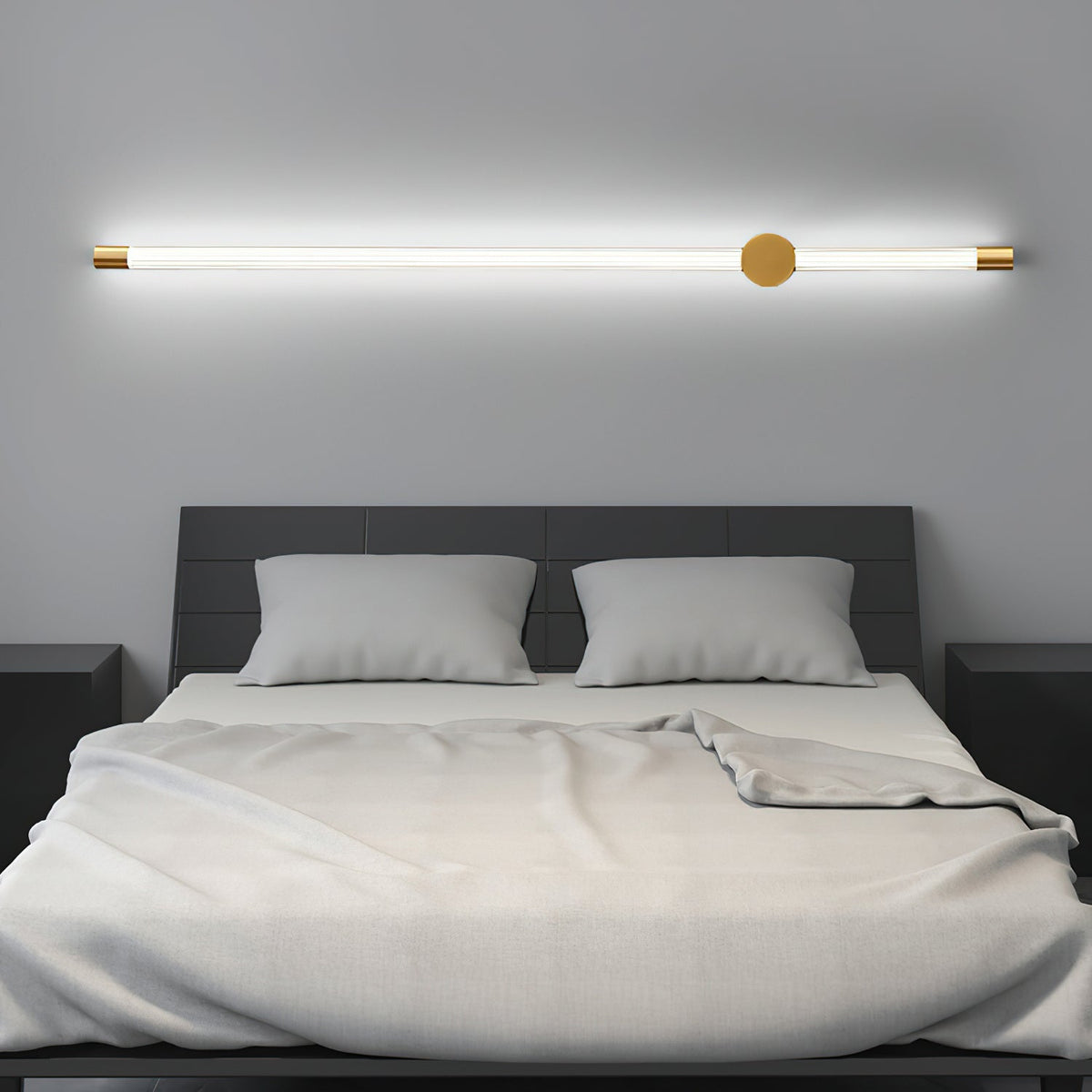 Halenis zeitgenössische minimalistische lineare LED-Wandleuchte
