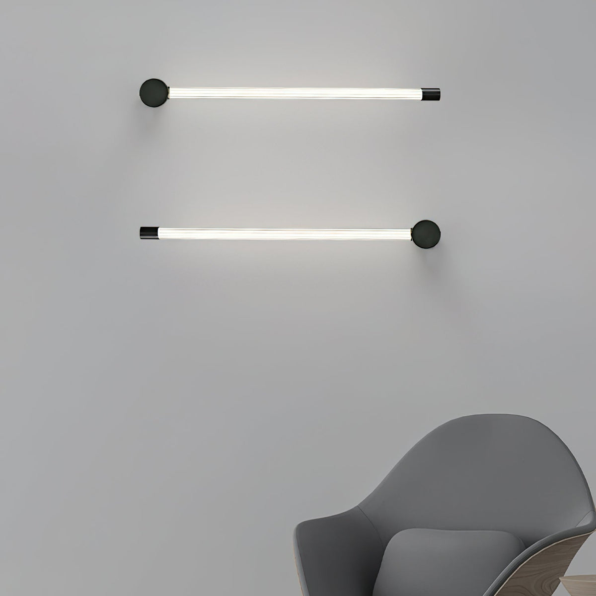 Halenis zeitgenössische minimalistische lineare LED-Wandleuchte