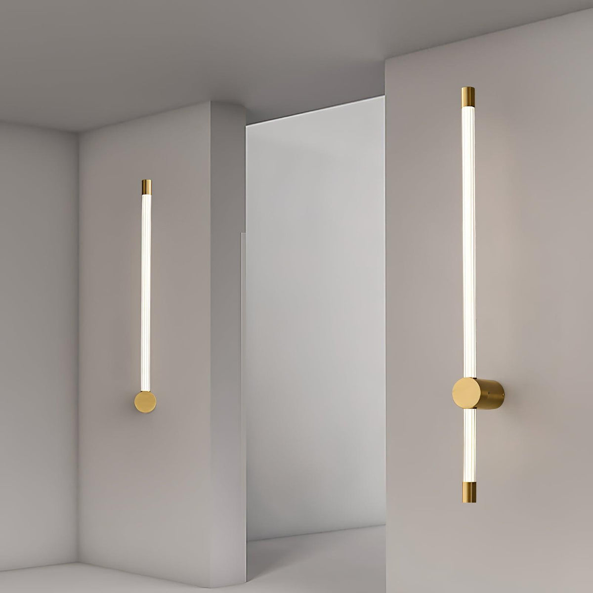 Halenis zeitgenössische minimalistische lineare LED-Wandleuchte