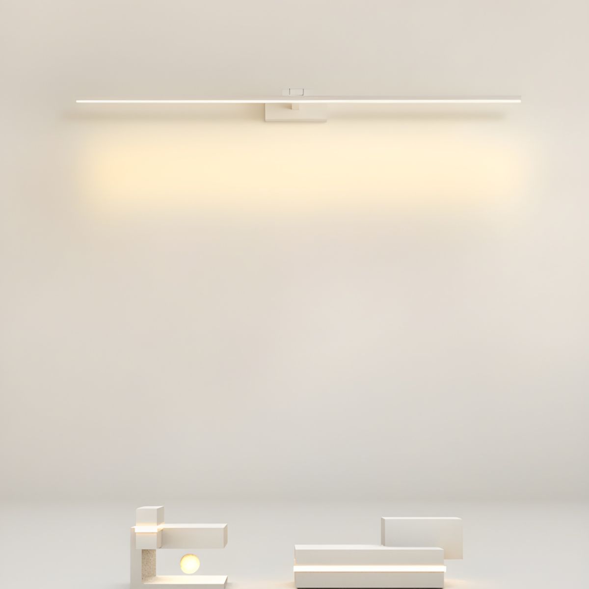 Lineare moderne minimalistische Wandleuchte für das Badezimmer