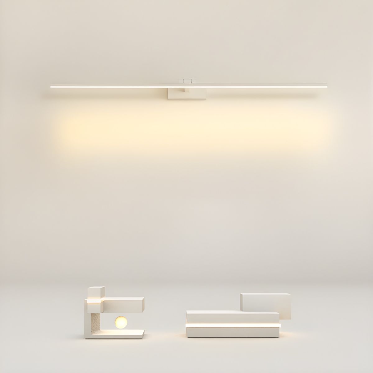 Lineare moderne minimalistische Wandleuchte für das Badezimmer