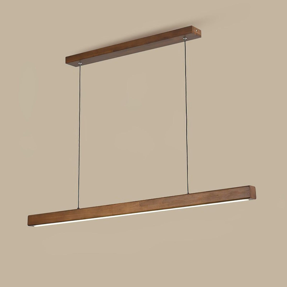 Aro lineare Pendelleuchte aus Holz