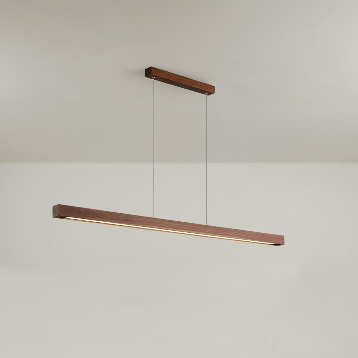Aro lineare Pendelleuchte aus Holz
