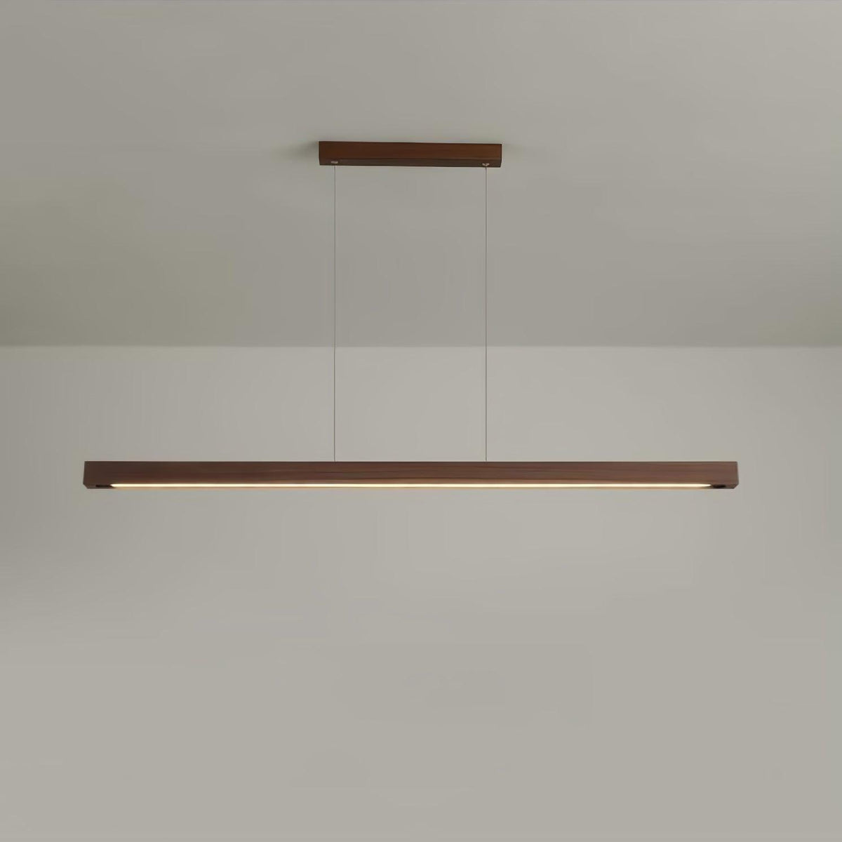 Aro lineare Pendelleuchte aus Holz