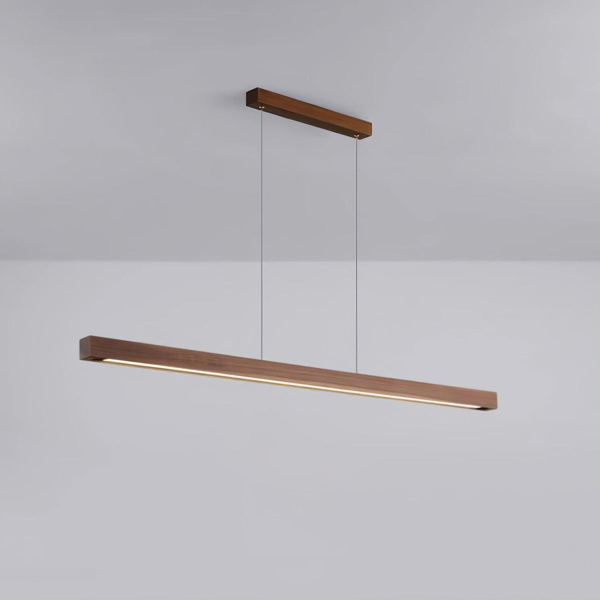 Aro lineare Pendelleuchte aus Holz