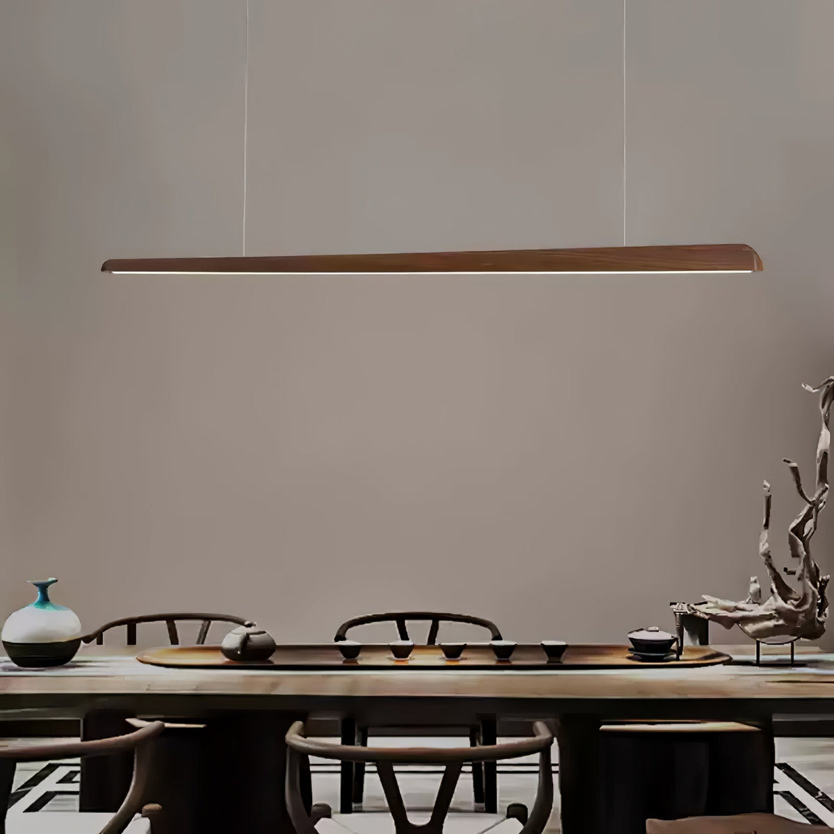 Sylanaya Pendelleuchte aus Holz im minimalistischen Stil