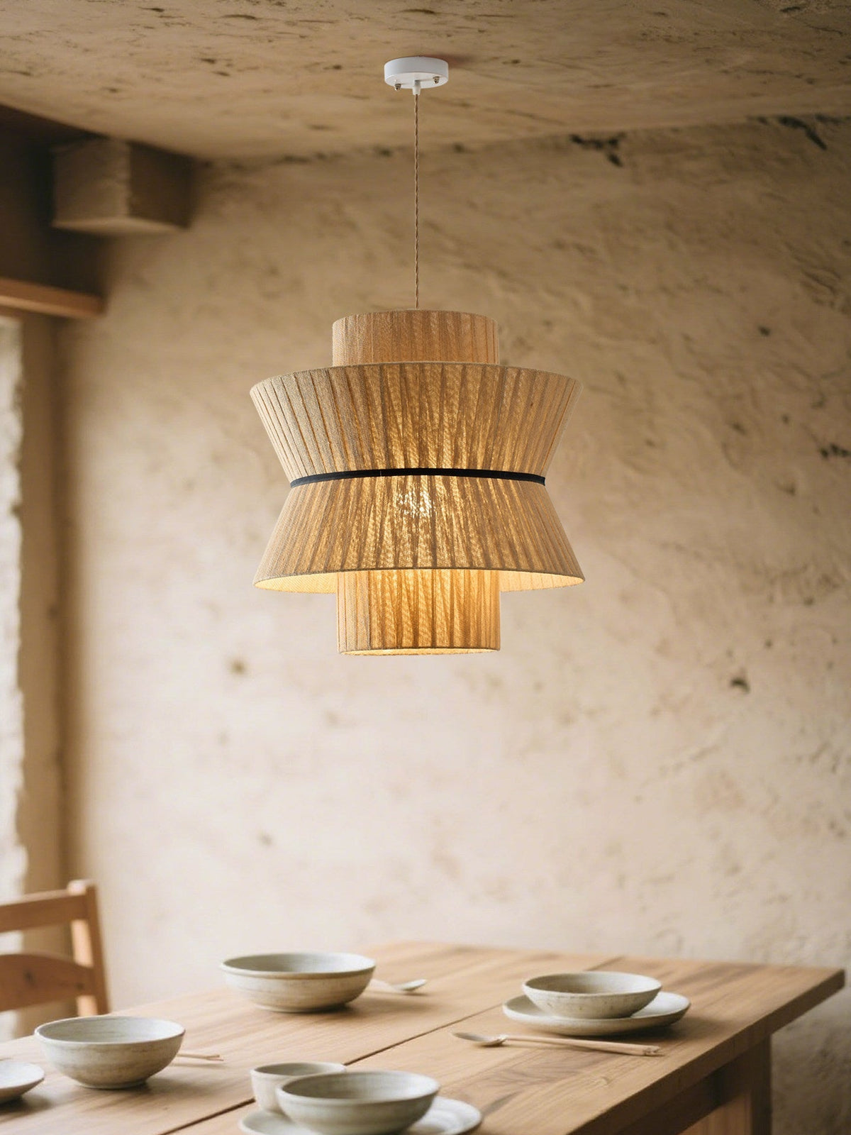 Raffia Pendelleuchte
