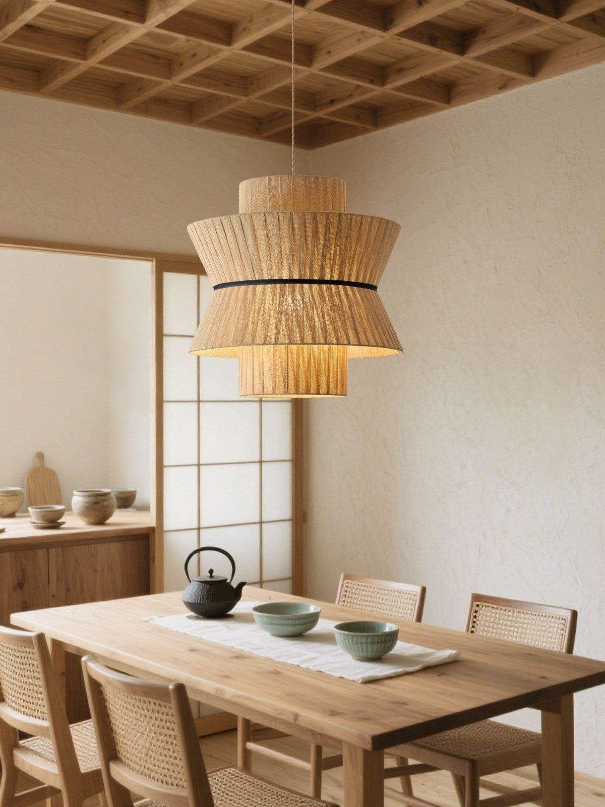 Raffia Pendelleuchte