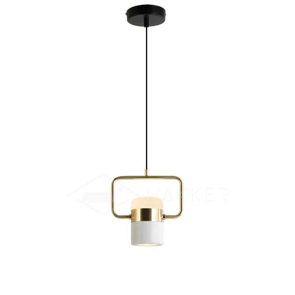Lirael Pendelleuchte verstellbar aus Glas mit Messing