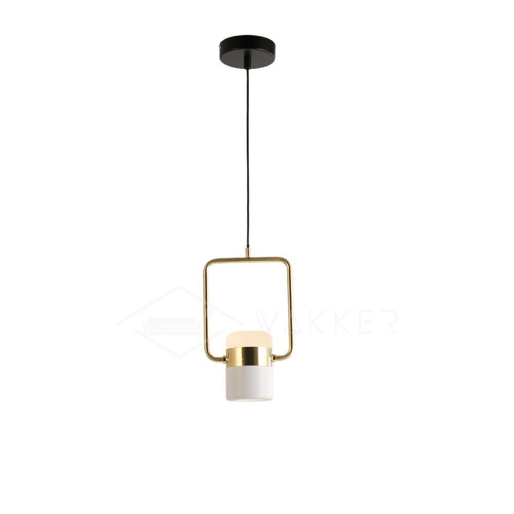 Lirael Pendelleuchte verstellbar aus Glas mit Messing