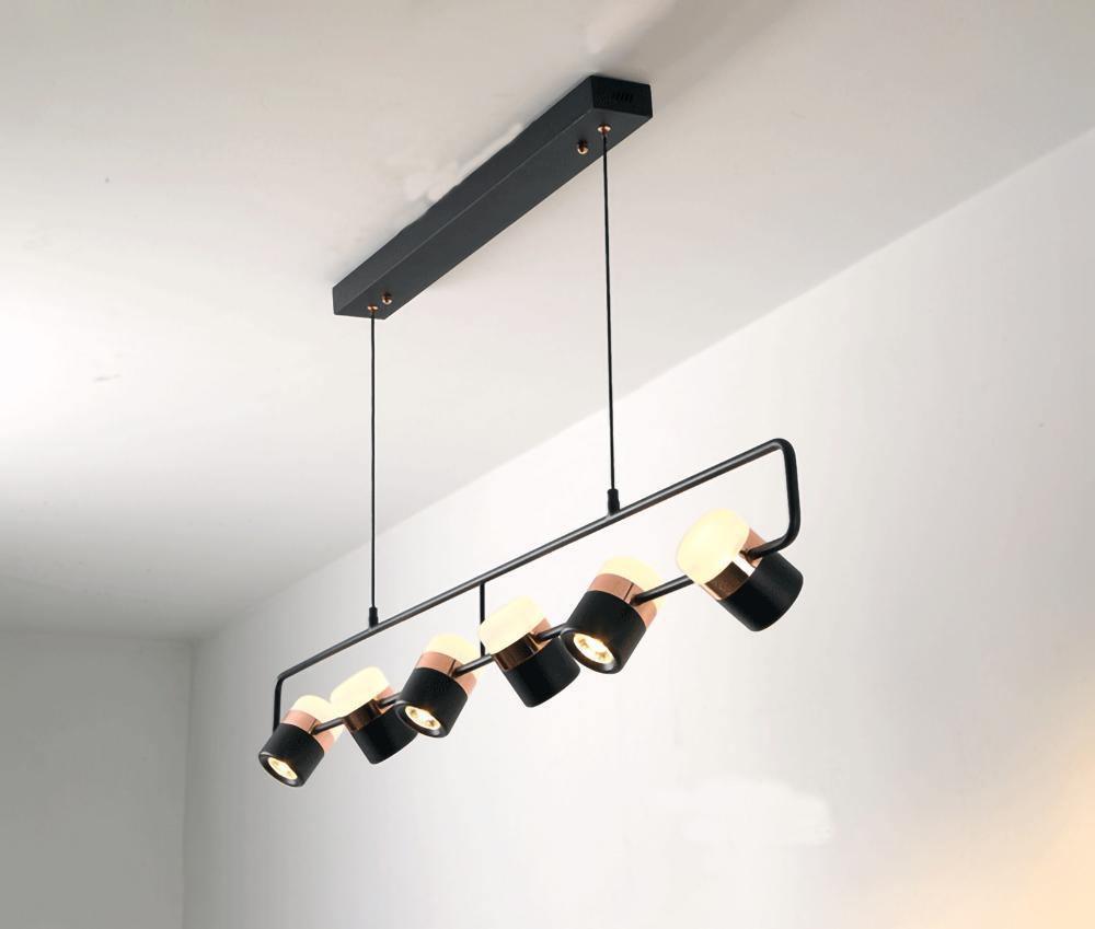 Lirael Pendelleuchte verstellbar aus Glas mit Messing