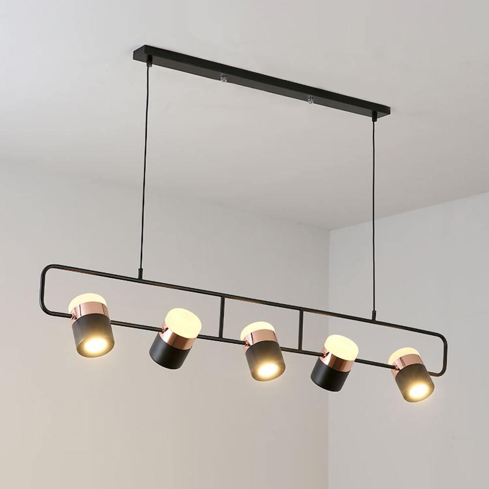 Lirael Pendelleuchte verstellbar aus Glas mit Messing