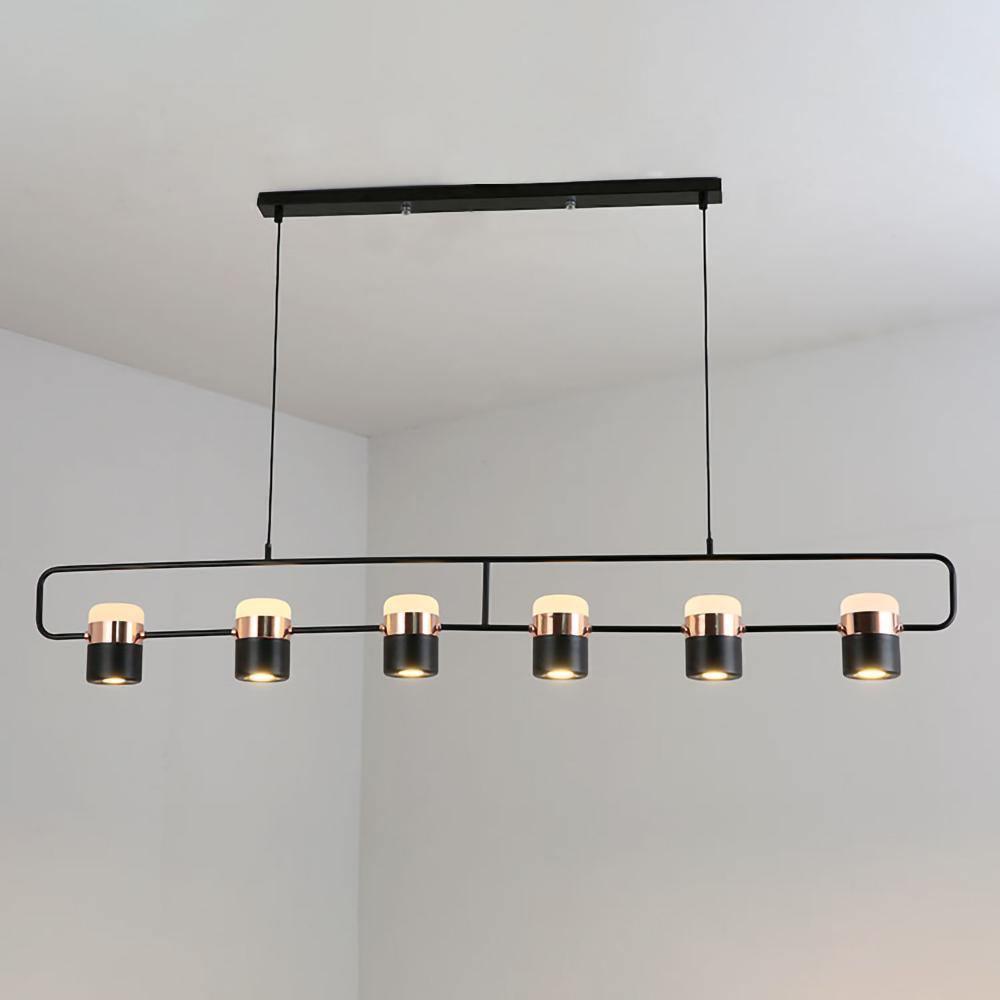 Lirael Pendelleuchte verstellbar aus Glas mit Messing