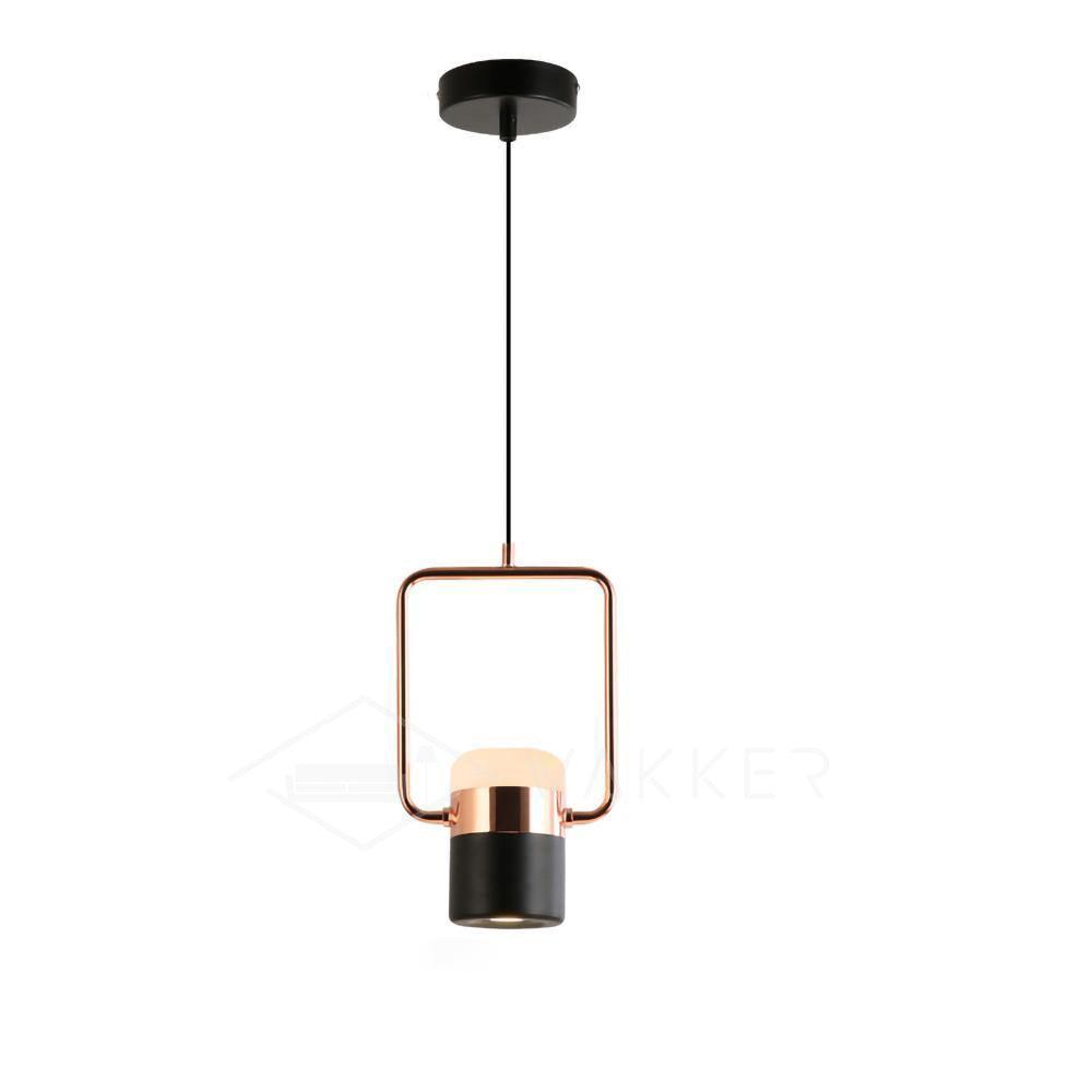 Lirael Pendelleuchte verstellbar aus Glas mit Messing