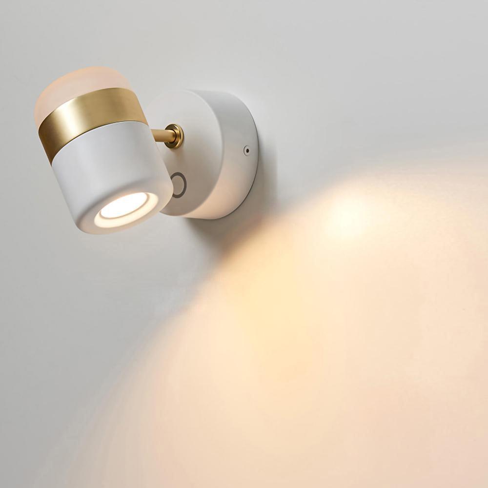 Liorinora Wandleuchte aus Schwarzem Glas mit verstellbarem Lampenschirm