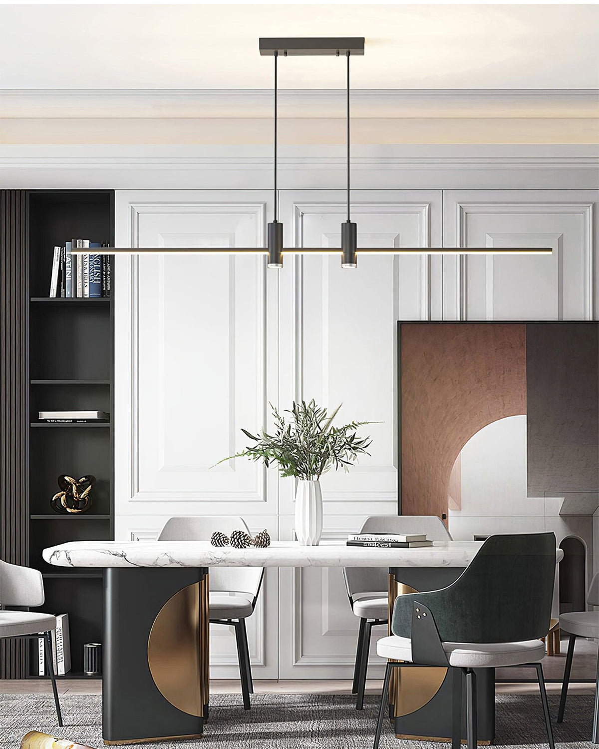 Auroaine Pendelleuchte Gold Minimalistisch für Esszimmer