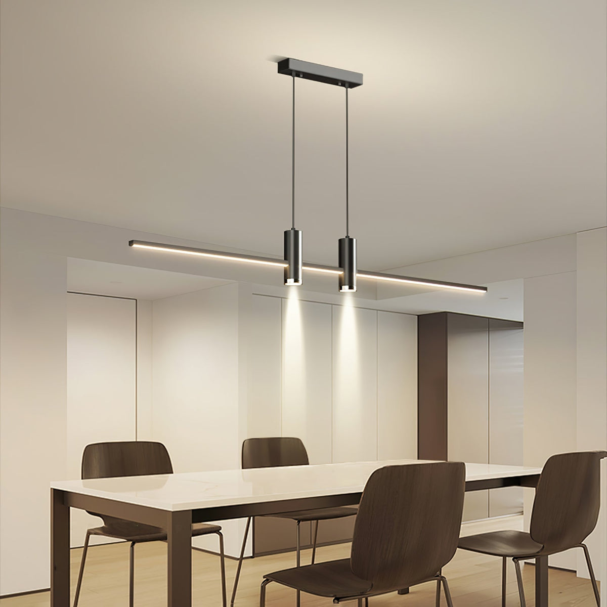 Auroaine Pendelleuchte Gold Minimalistisch für Esszimmer