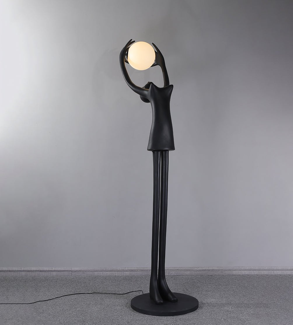Lynorel Figurative Schwarz Stehleuchte