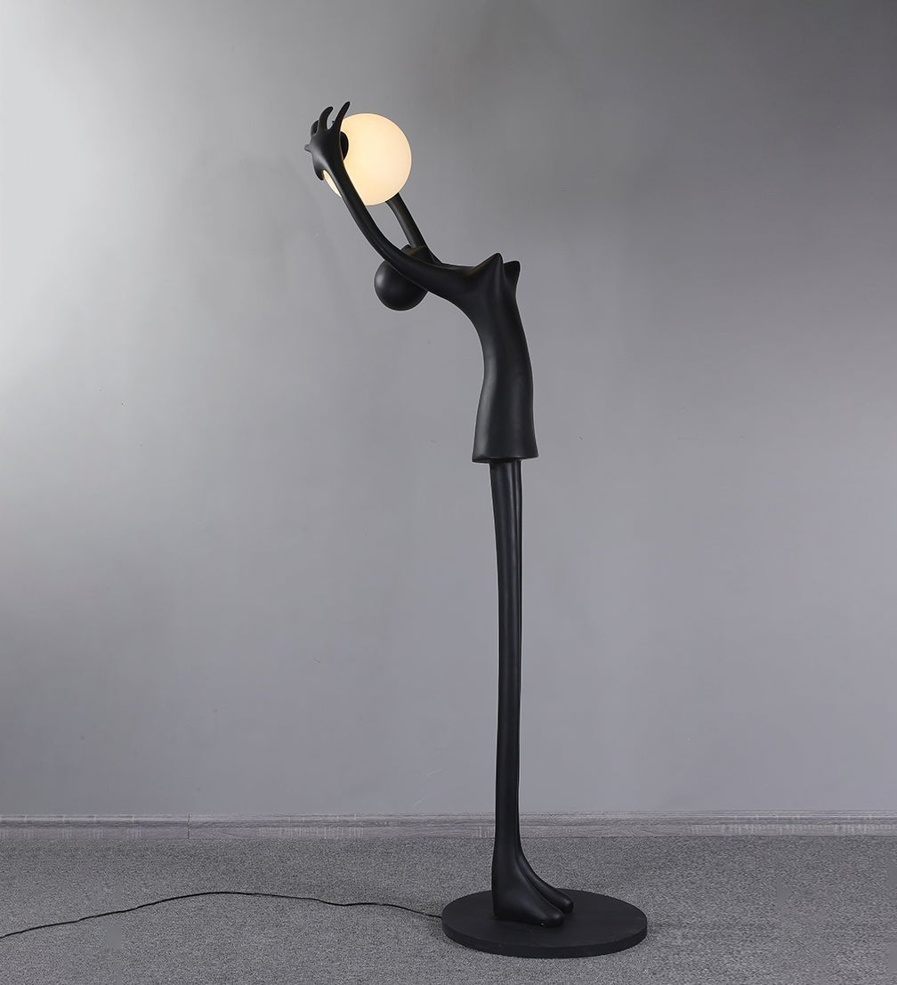 Lynorel Figurative Schwarz Stehleuchte