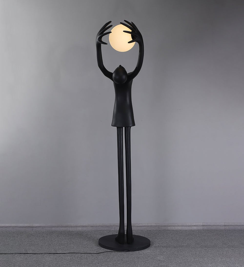 Lynorel Figurative Schwarz Stehleuchte