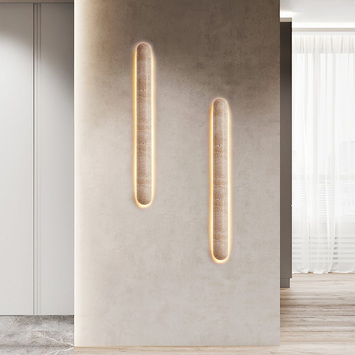 Aelius Travertine Wandleuchte