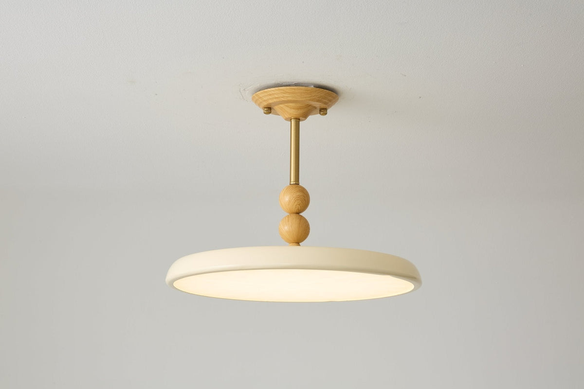 Noriraine Deckenleuchte mit geschwungenem Rand und Beige