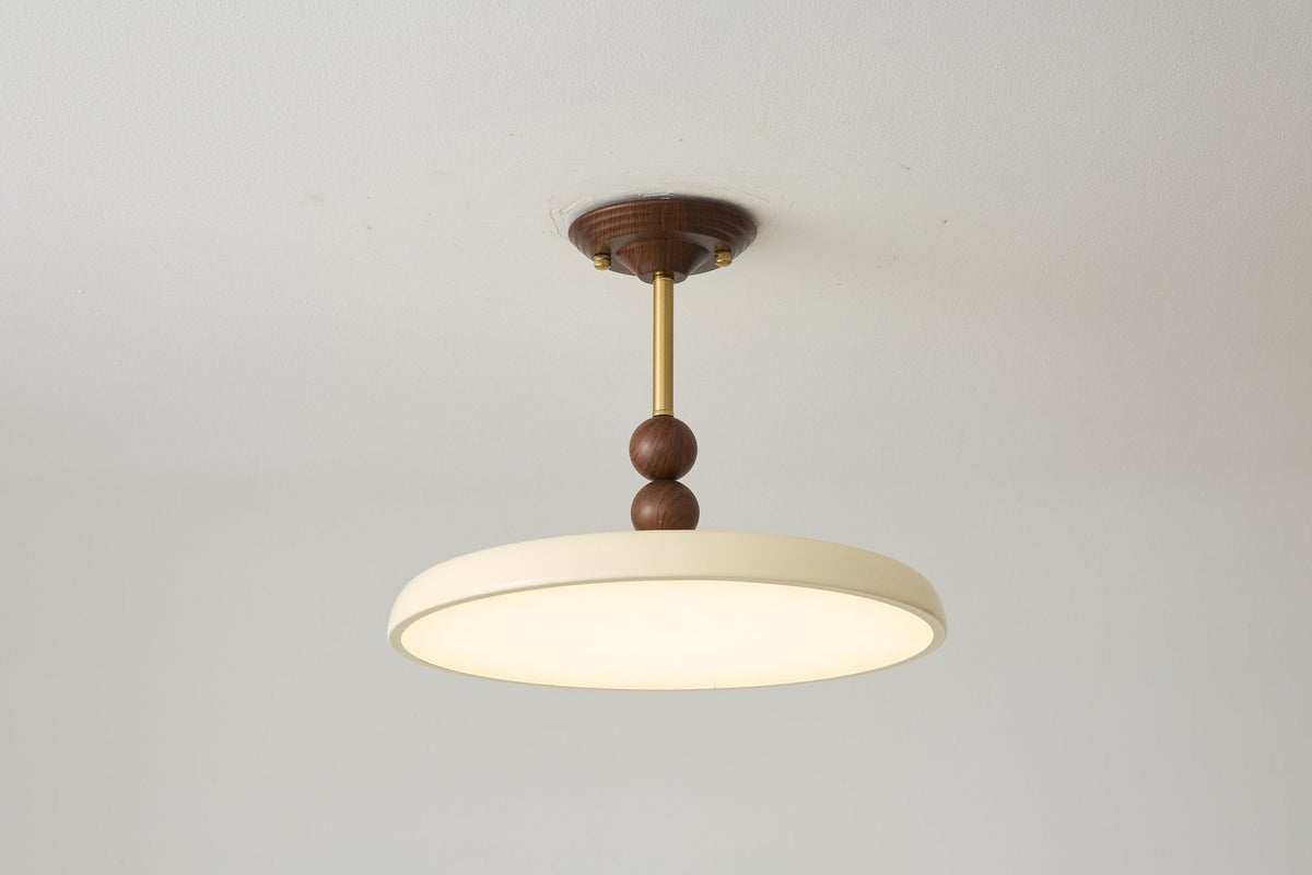 Noriraine Deckenleuchte mit geschwungenem Rand und Beige