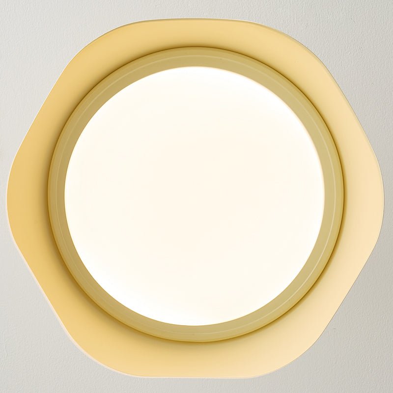 Noriraine Deckenleuchte mit geschwungenem Rand und Beige