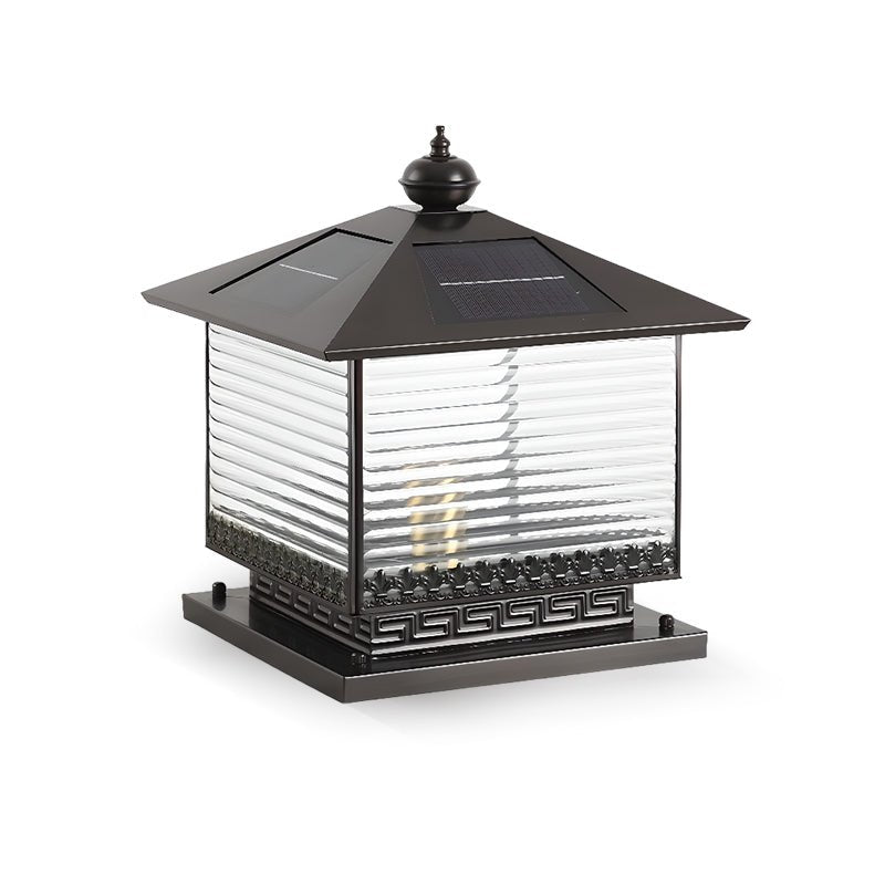 Syvenira Vintage Solar Pagoda-Glas-Außenleuchte