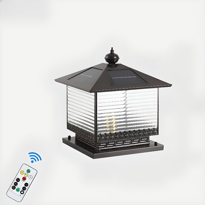 Syvenira Vintage Solar Pagoda-Glas-Außenleuchte