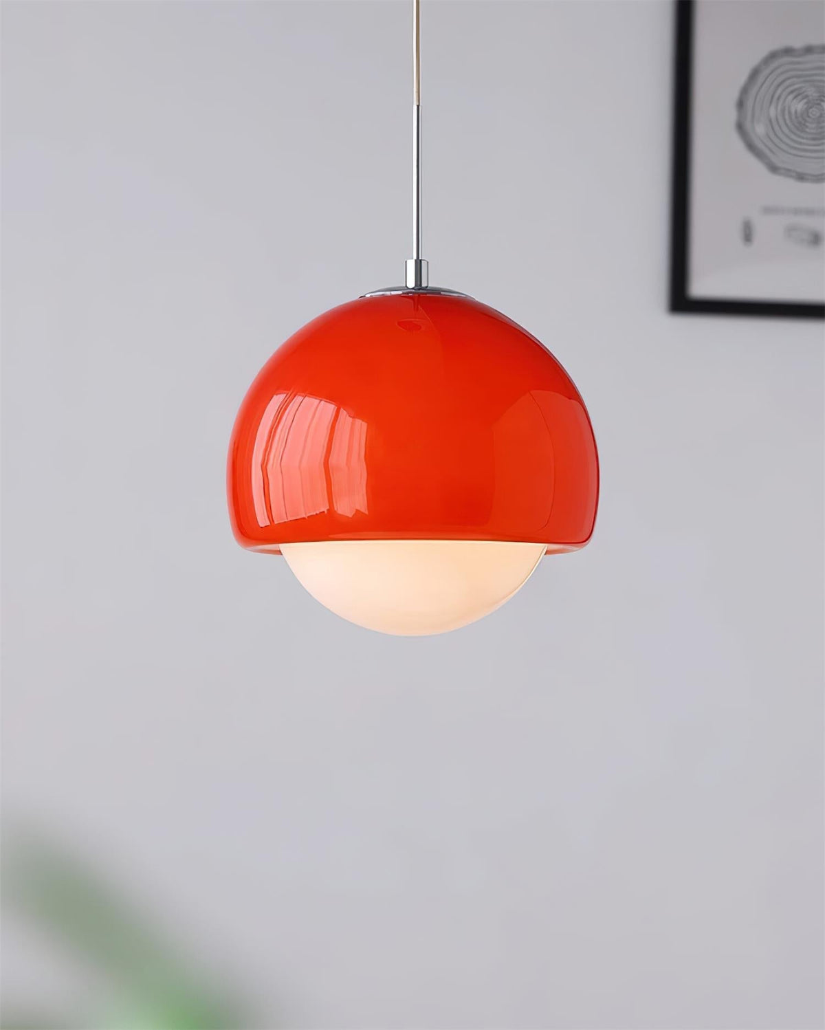 Lipko Pendelleuchte aus Glas mit Kugellampen im Retro-Design in bunten Farben