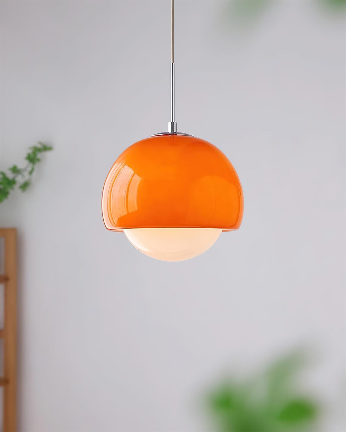 Lipko Pendelleuchte aus Glas mit Kugellampen im Retro-Design in bunten Farben