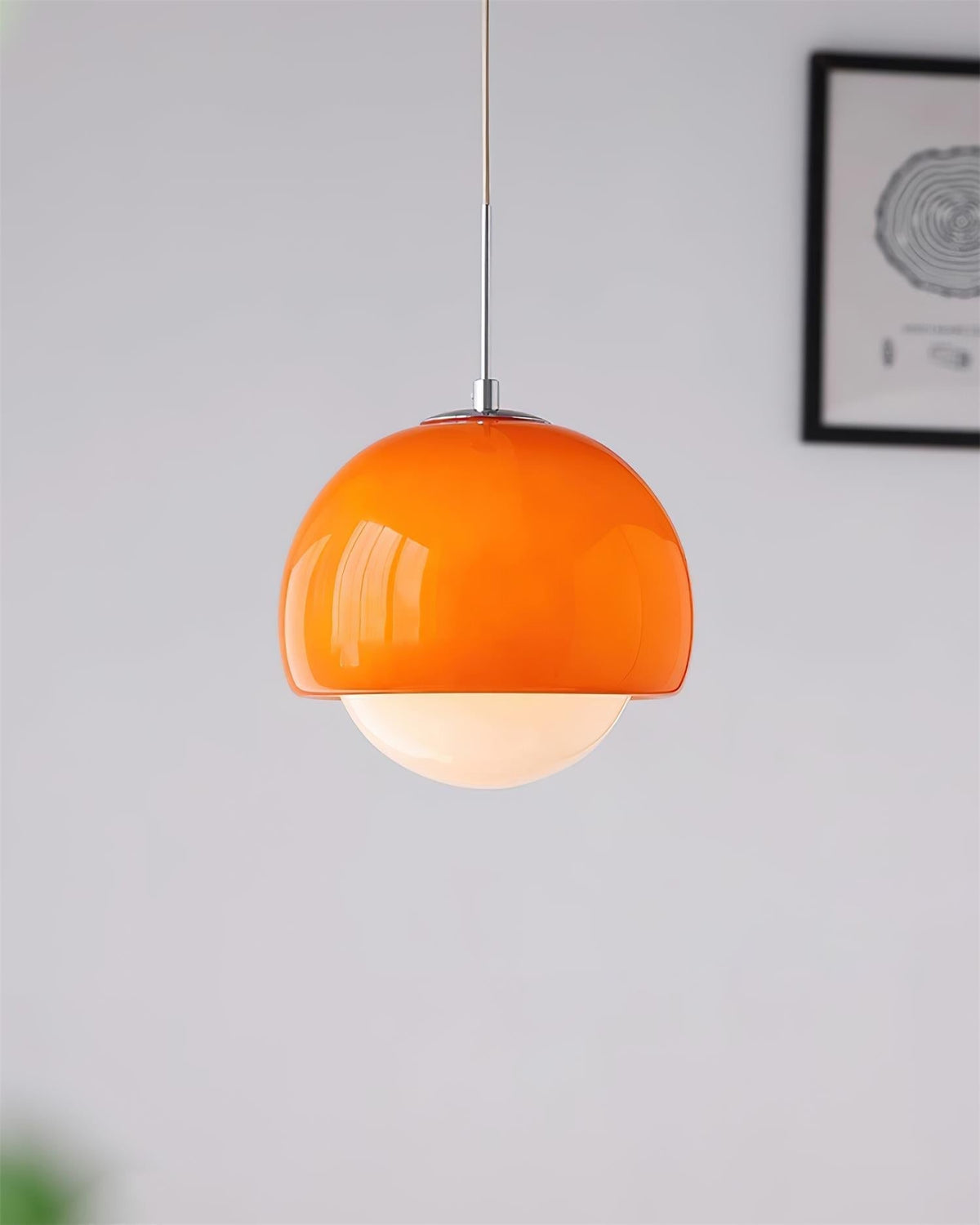 Lipko Pendelleuchte aus Glas mit Kugellampen im Retro-Design in bunten Farben