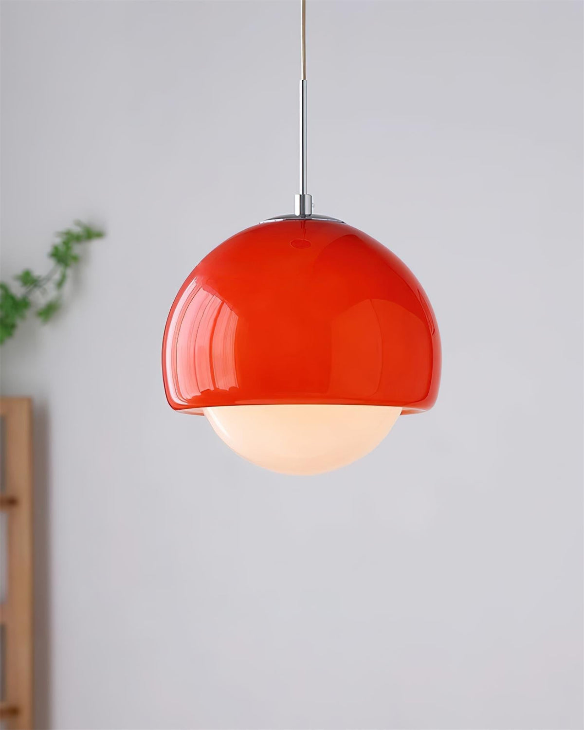 Lipko Pendelleuchte aus Glas mit Kugellampen im Retro-Design in bunten Farben
