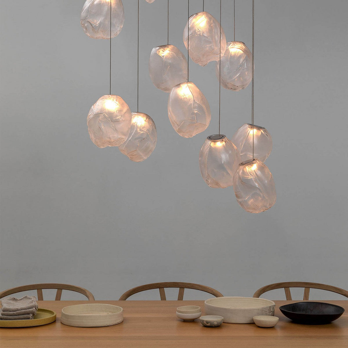 Celenelle Liquid Stone Glas Pendelleuchte