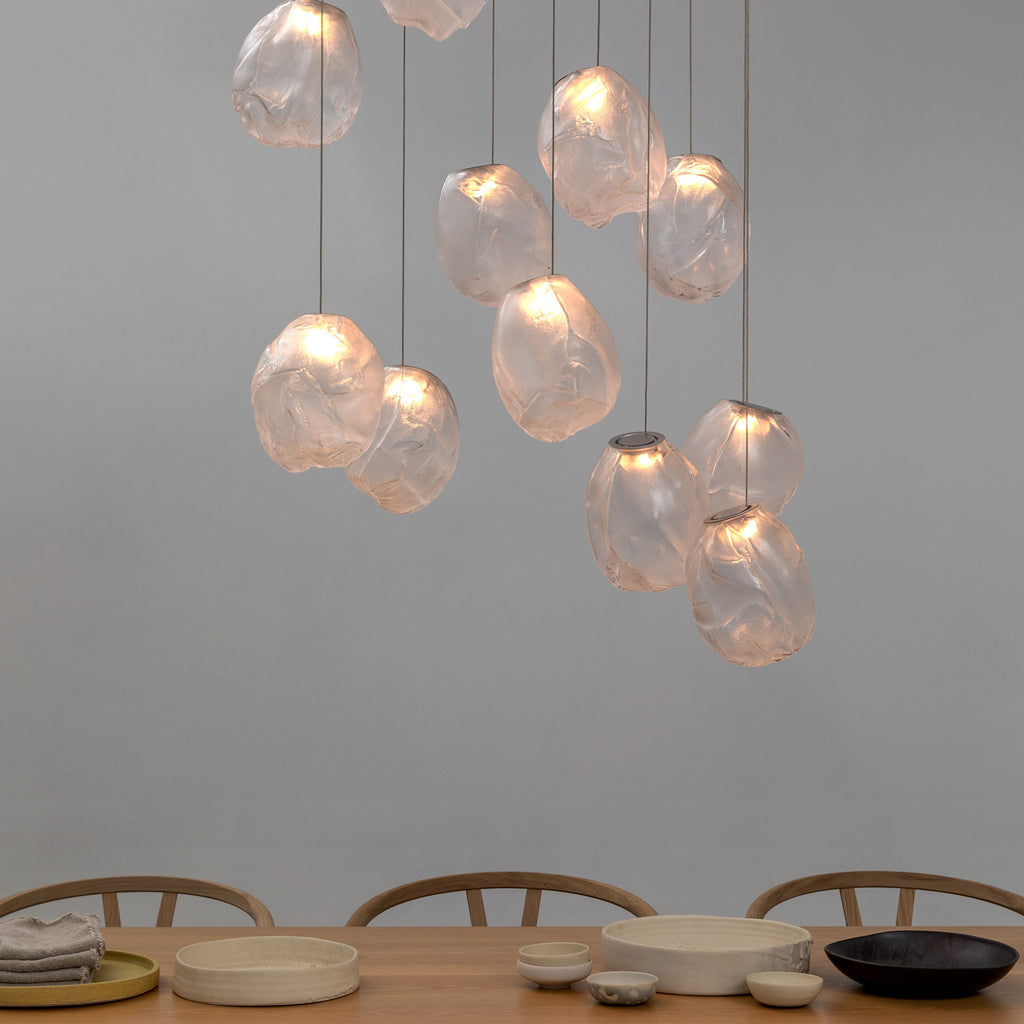 Celenelle Liquid Stone Glas Pendelleuchte