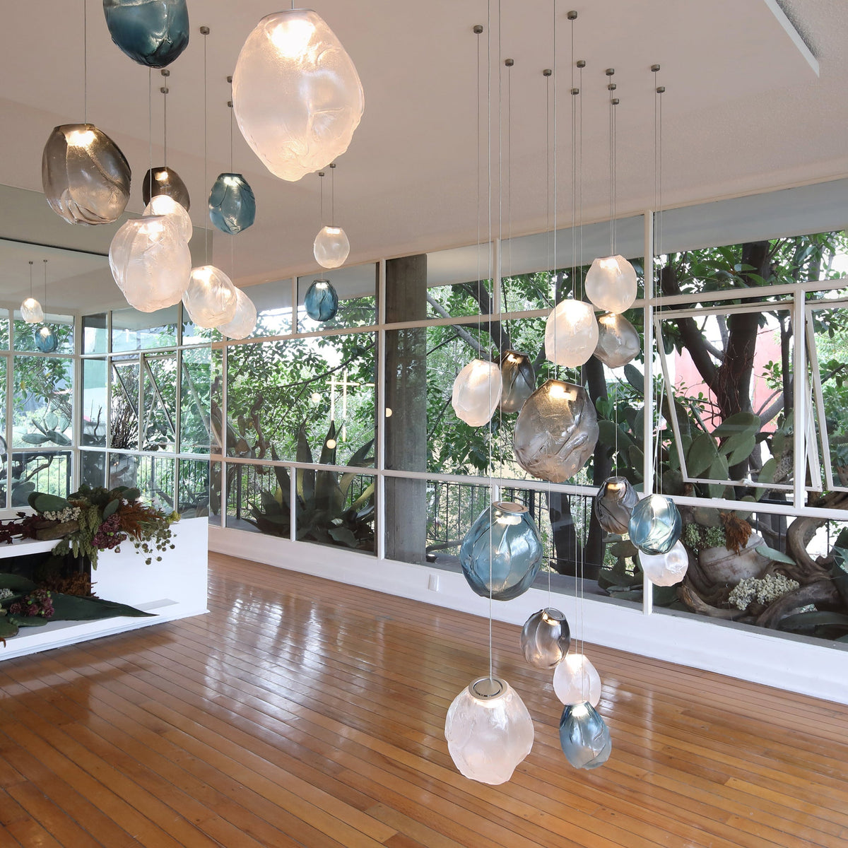 Celenelle Liquid Stone Glas Pendelleuchte