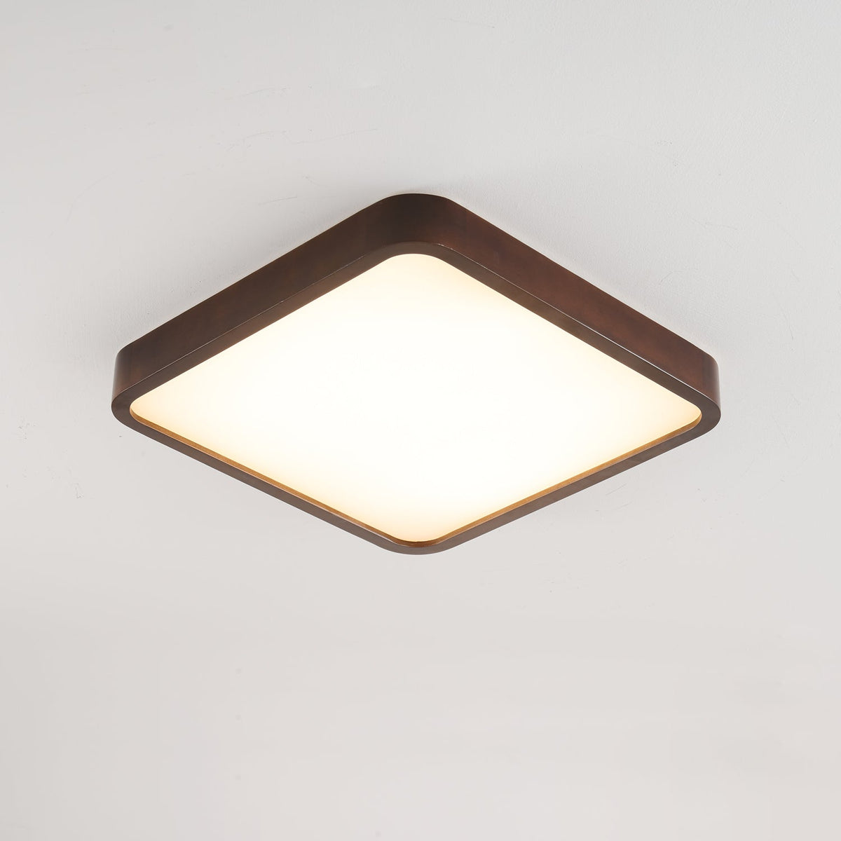 Rinirel zeitgenössische minimalistische rechteckige Deckenleuchte aus Holz