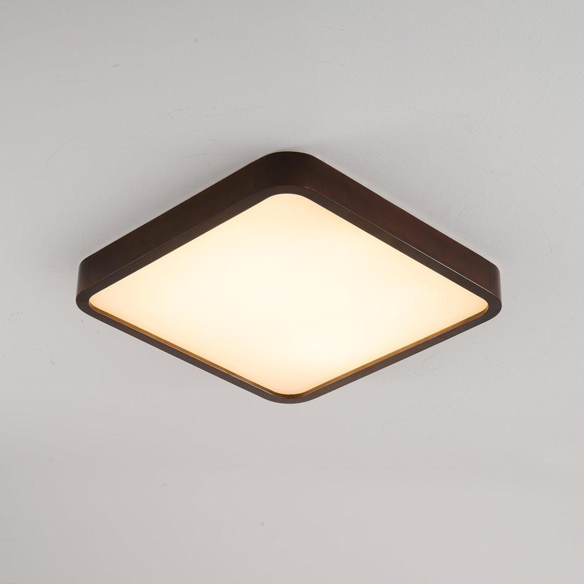 Rinirel zeitgenössische minimalistische rechteckige Deckenleuchte aus Holz